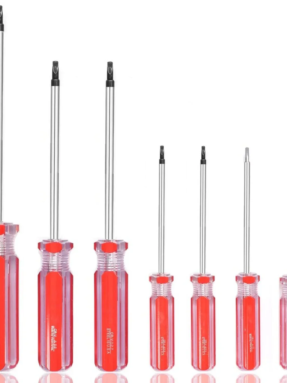 Triangle Screwdrivers Set 7 Sizes 1.4mm 1.8mm 2.0mm 2.3mm 2.7mm 3.0mm 4.2mm, SKZ